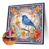>SALE<5D DIY Full Round Drill Diamond Painting Bluebird Kit Home Decoration 30x30cm