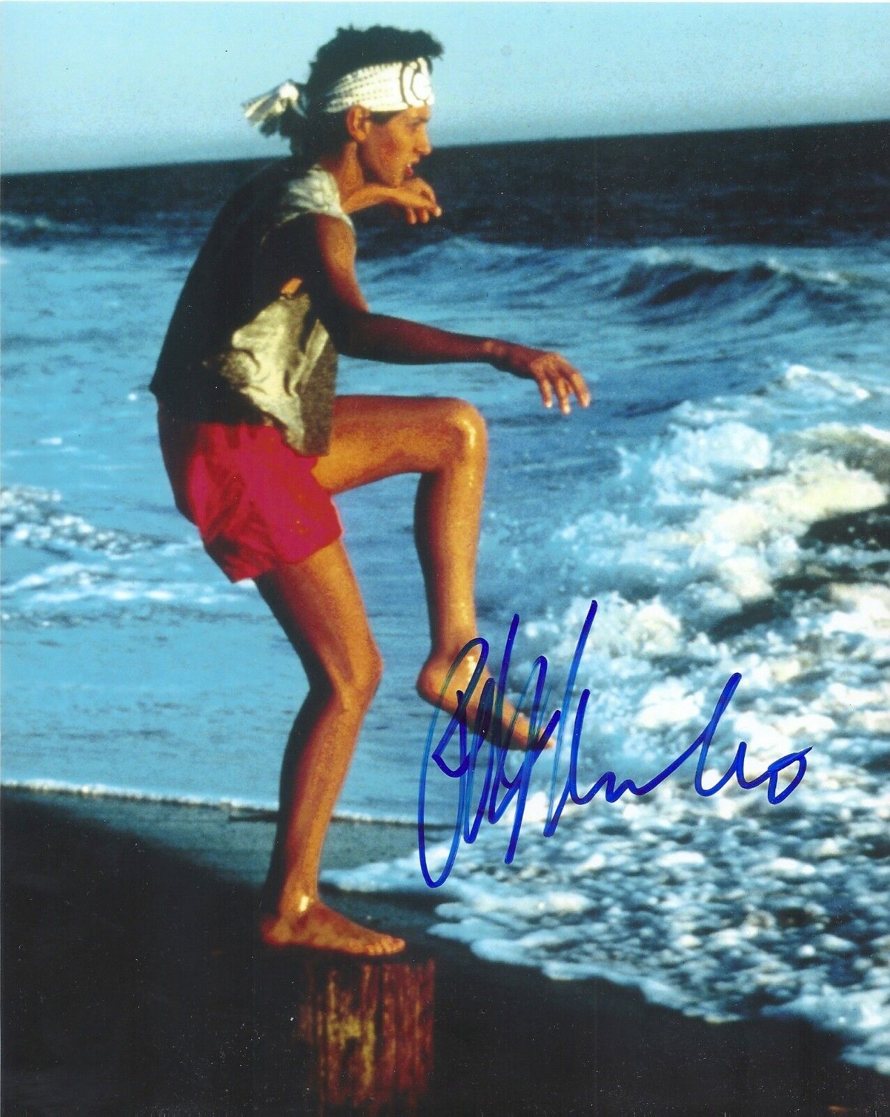 RALPH MACCHIO 'THE KARATE KID' DANIEL LARUSSO SIGNED 8X10 PICTURE *COA 2