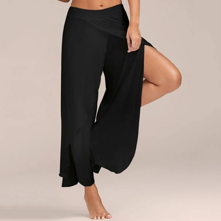 VChics Irregular Split Comfy Casual Pants