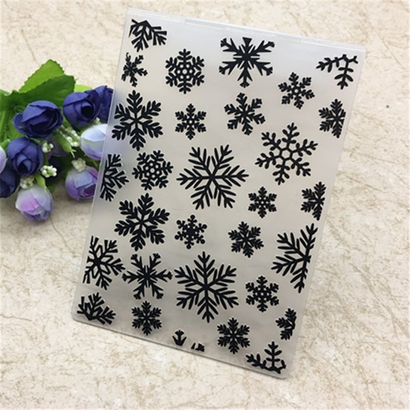 Snowflake Plastic Embossing Folders for DIY Scrapbooking Paper Craft/Card Making Decoration Supplies