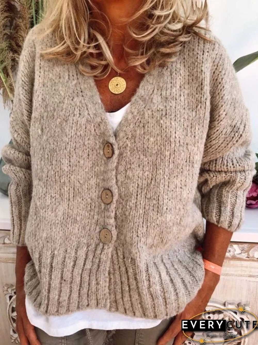Women Casual Plus Size Sweater Cardigan