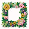 Diamond Painting Special Shape Floral Photo Frame -20*20