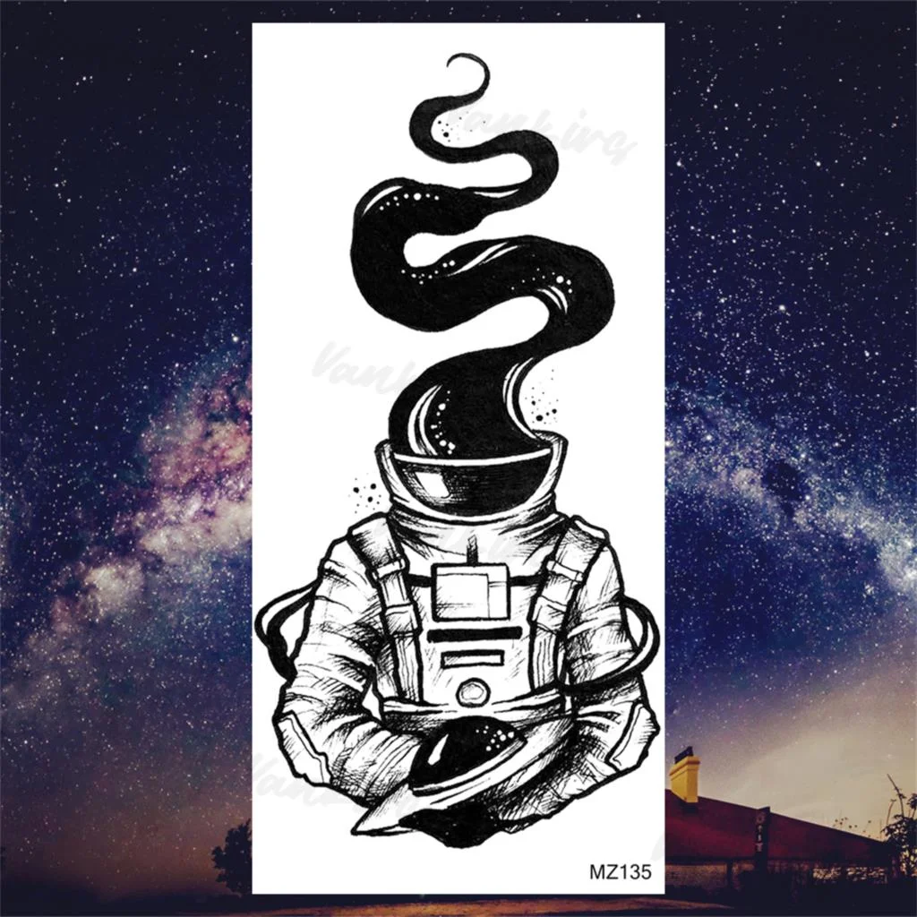 Sdrawing Lion Knight Temporary Tattoos For Men Adults Realistic Tiger Skeleton Fake Tattoo Sticker Arm Water Transfer Tatoos 3D