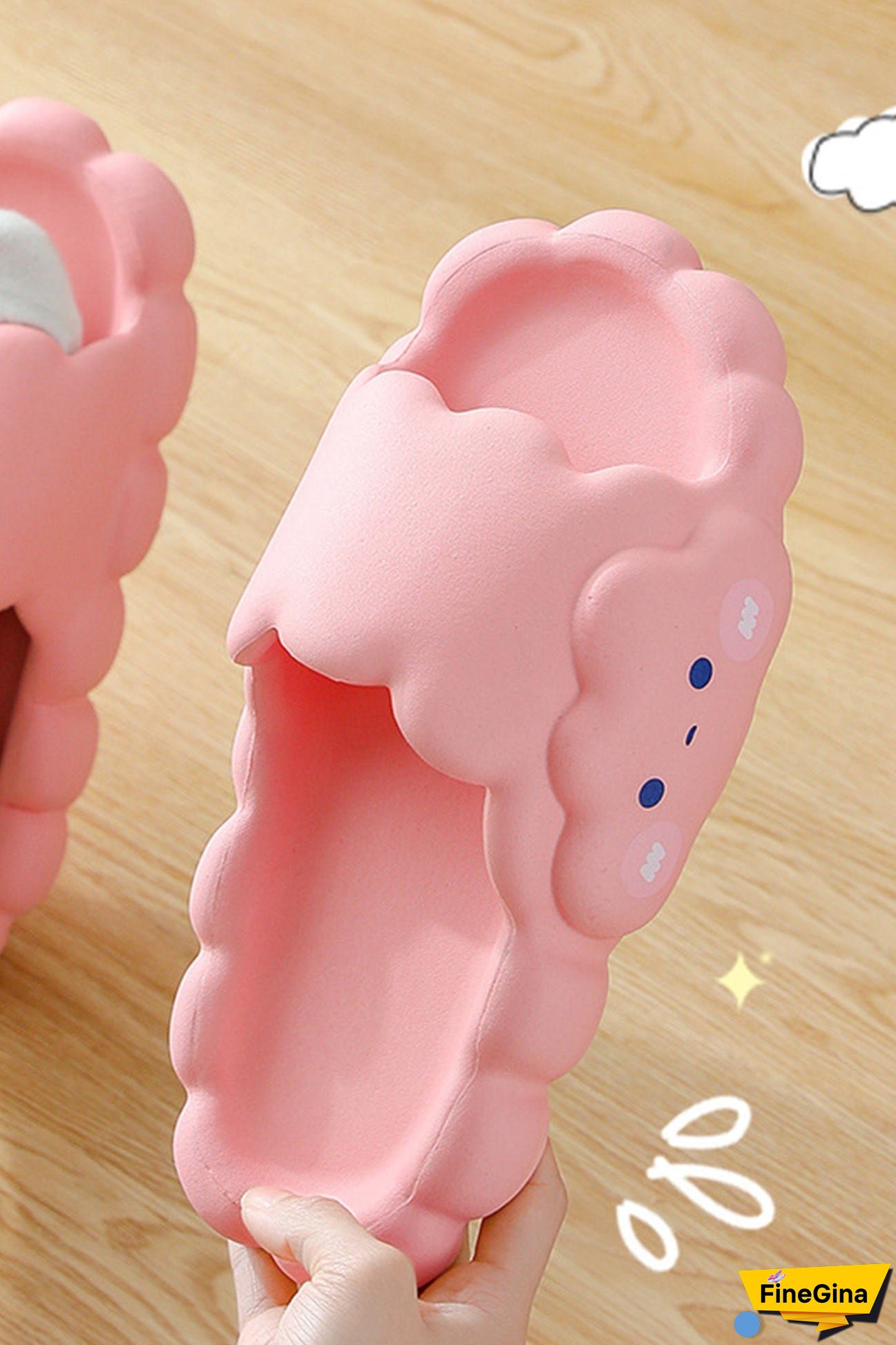 Cloud Solid Color Flat Slippers