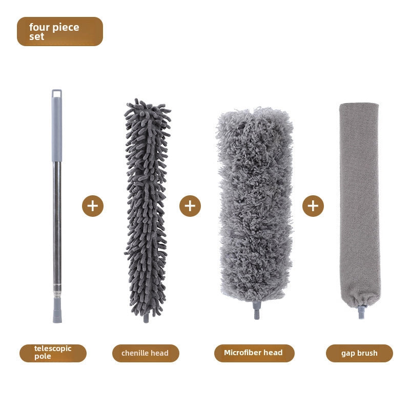 Feather Duster Household Super Long Dust Duster Car Household Cleaning Dust Duster Retractable Pole Dust Duster