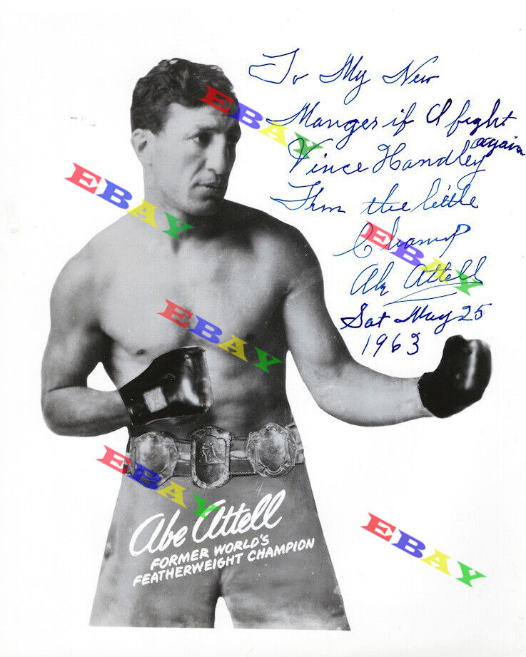 Abe Atell Boxer Autographed Signed 8x10 Photo Poster painting Reprint