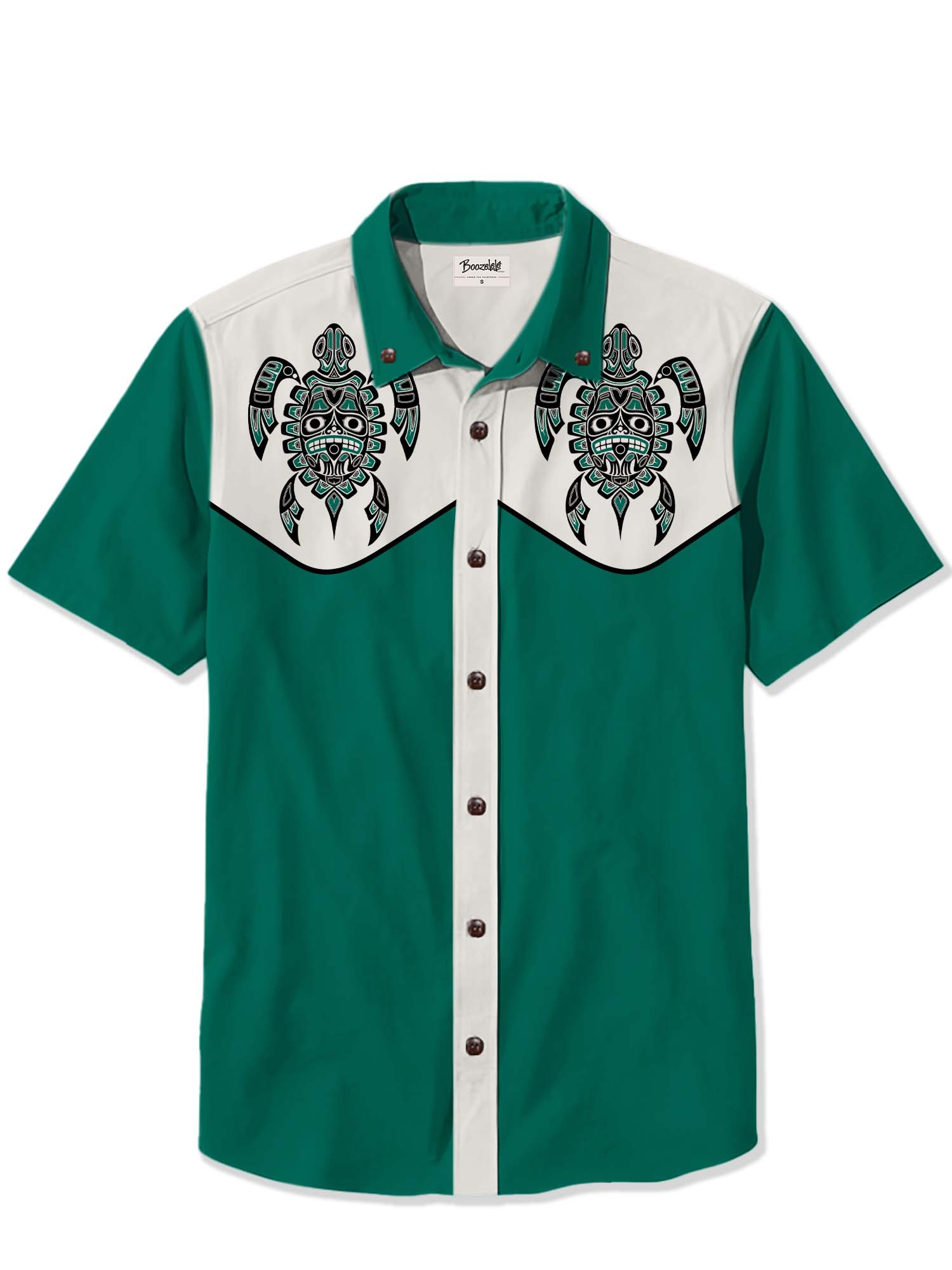 Sea Turtle Wood Mounted Art - 100% Cotton Shirt