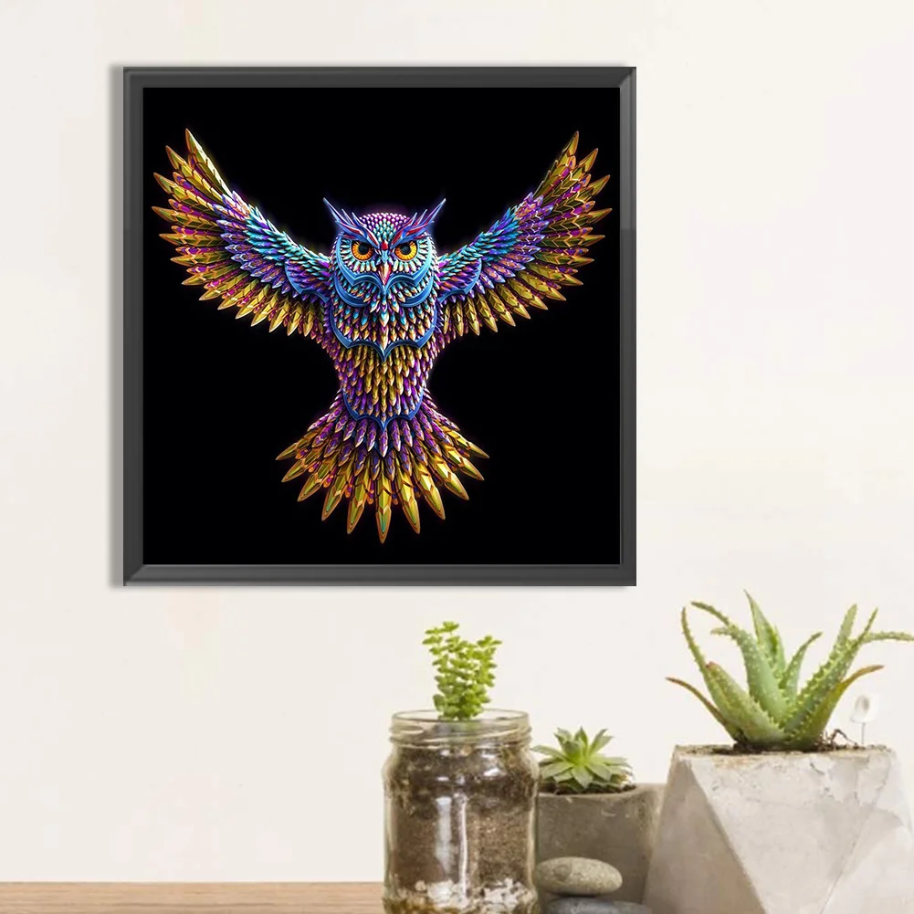 Full Round Diamond Painting 30*30cm - Owl
