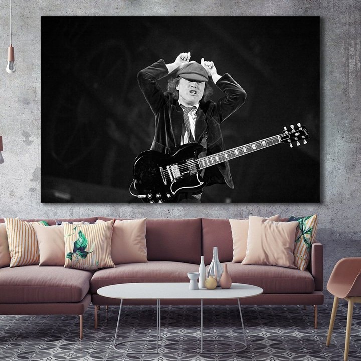 Angus Young - AC/DC Canvas Wall Art