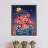 (40*50cm)DIY Round Partial AB Drill Diamond Painting - Moon Girl