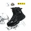 Men's black shoes Mid-cut Steel Toe Shoes