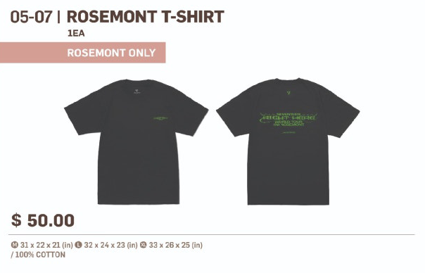 SEVENTEEN 'Right Here' World Tour Rosemont T-Shirt officialsvtshop