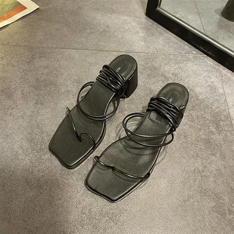  2022 Women Sandal Designer Roman Summer Shoe Heel Flip-Flops Luxury Slides Slipper