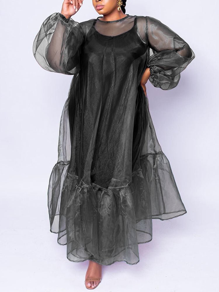 Plus size women's dress SKUH64935 QueenFunky