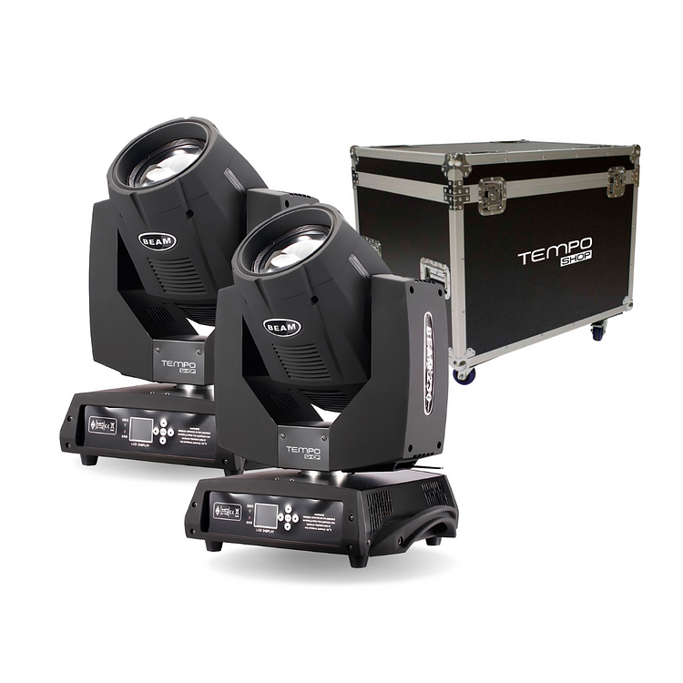 🛒TEMPO PACK2B2307R - Pack 2x Beam 230W 7R + Flightcase