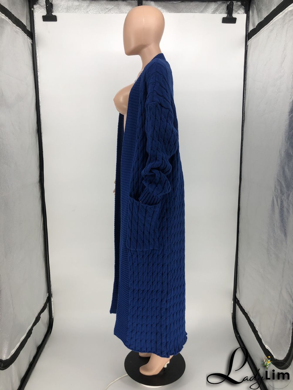 Women Winter Long Sleeve Plush Long Sweater Jacket