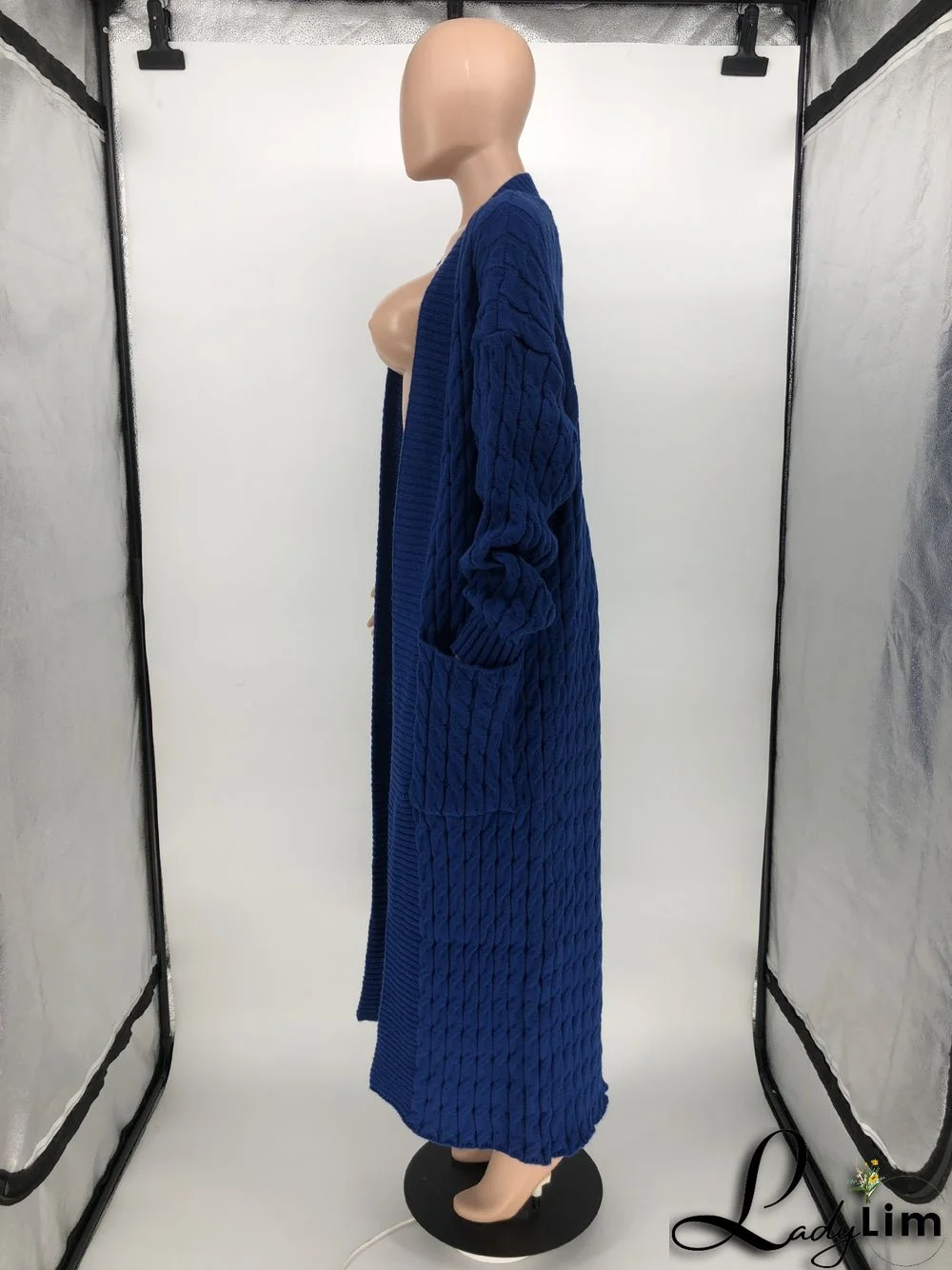 Women Winter Long Sleeve Plush Long Sweater Jacket