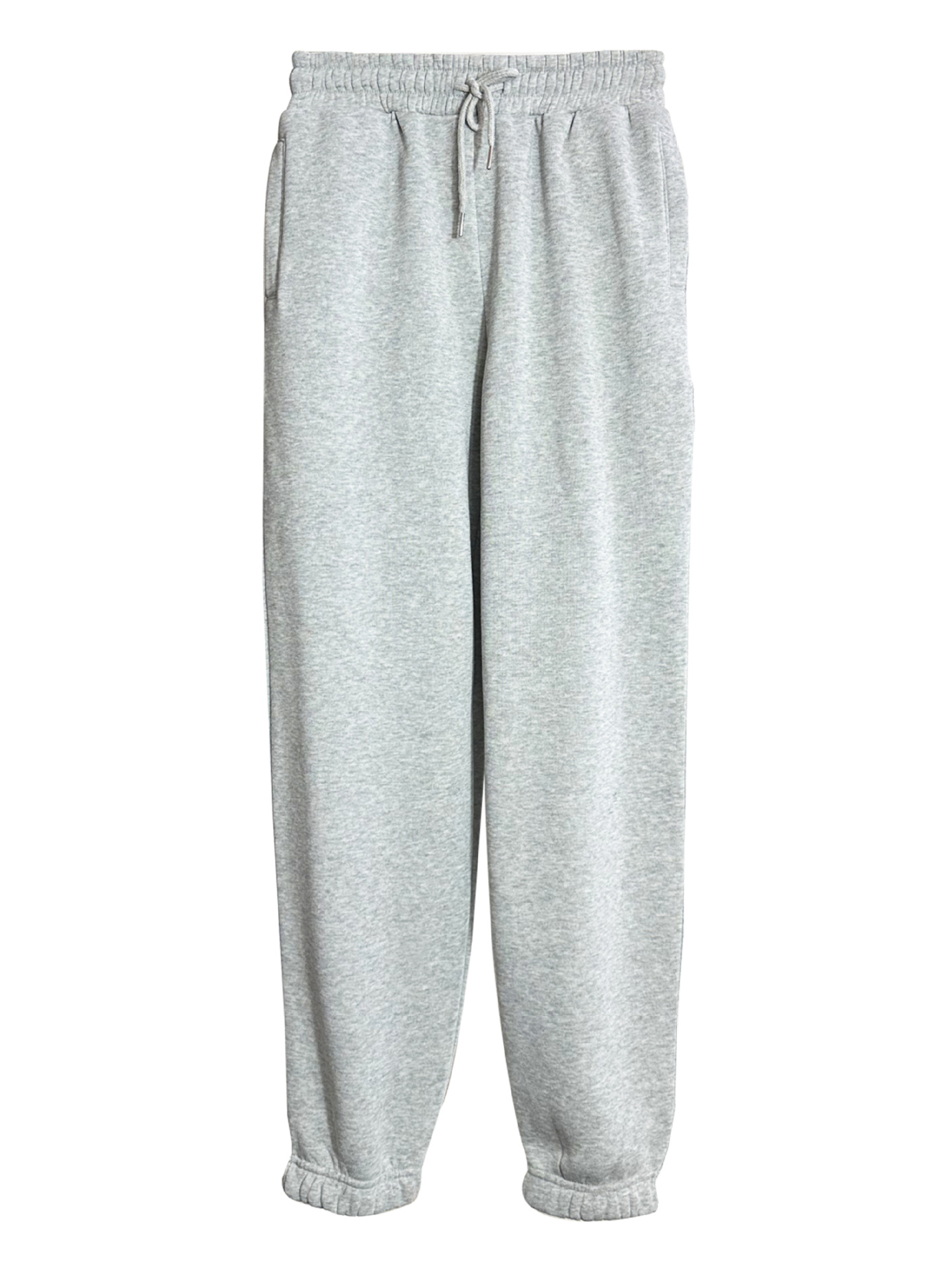 Mature Women Solid Color With Fur Sweatpants Casual Sports Jogging High Waist Loose Tappered Home Casual Pants