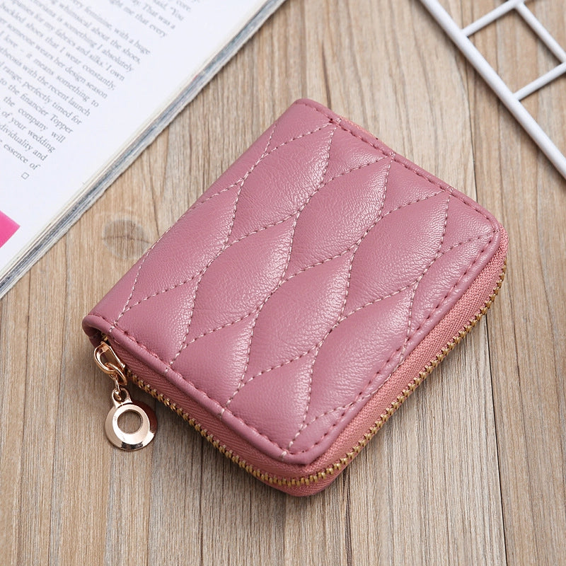 Korean Embroidered Creative Short Mesh Small Wallet