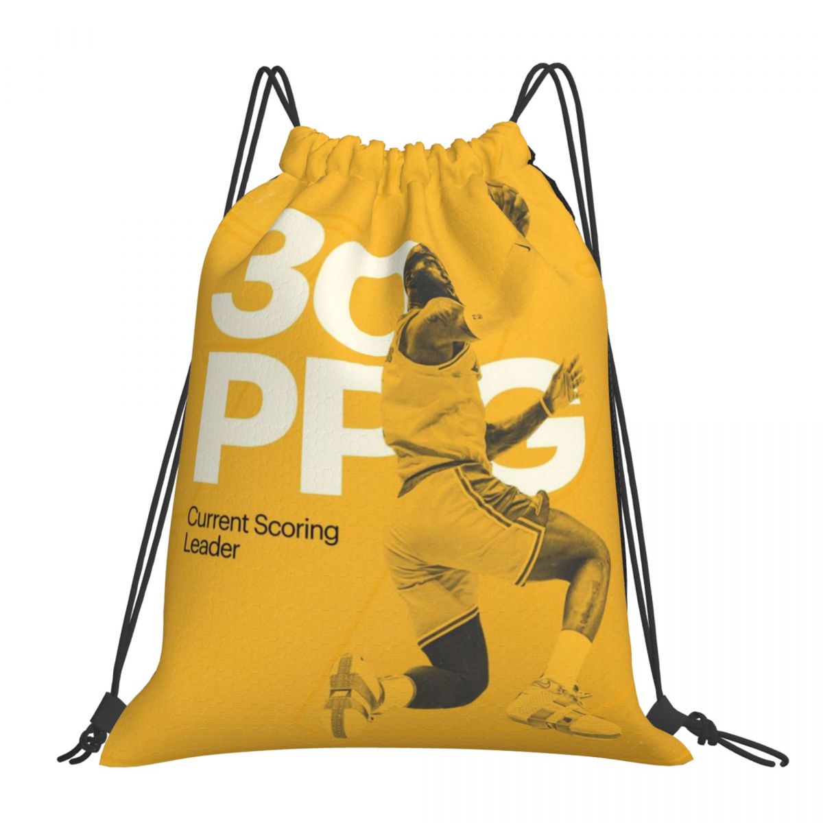 Los Angeles Lakers LeBron James 30 PPG Foldable Sports Gym Drawstring Bag