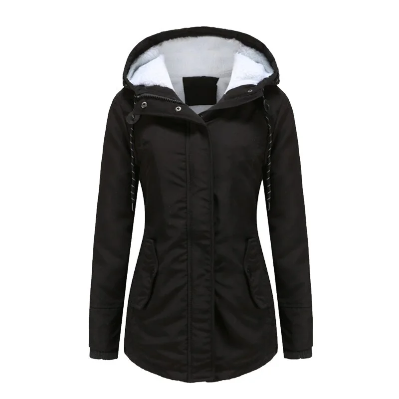 Fashion Women's Thickened Warm Down Jacket Long Winter Coat Hooded Parka Coat