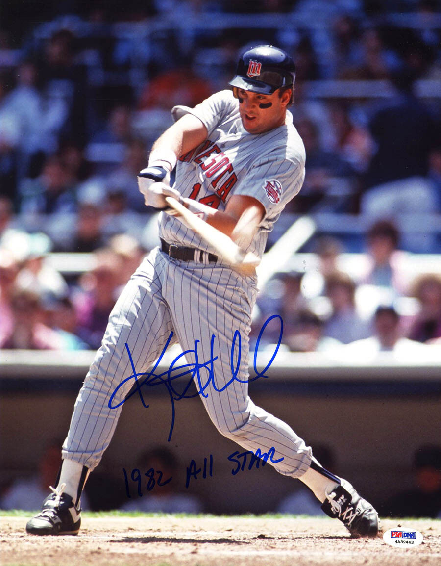 Kent Hrbek SIGNED 11x14 Photo Poster painting +1982 All Star Twins ITP PSA/DNA AUTOGRAPHED