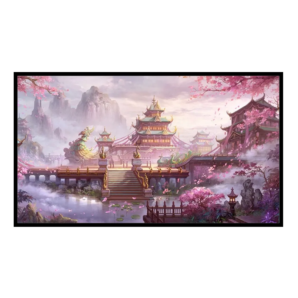 Full Printed Cross Stitch 11CT - Fairyland Tower(45*80cm)