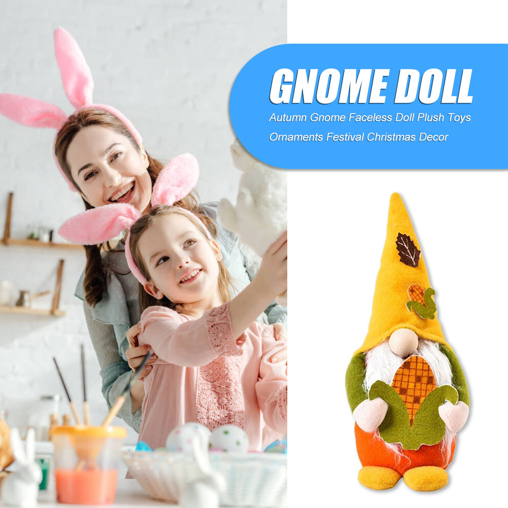 

Autumn Gnome Faceless Doll Plush Toys Ornaments Festival Christmas Decor, 501 Original