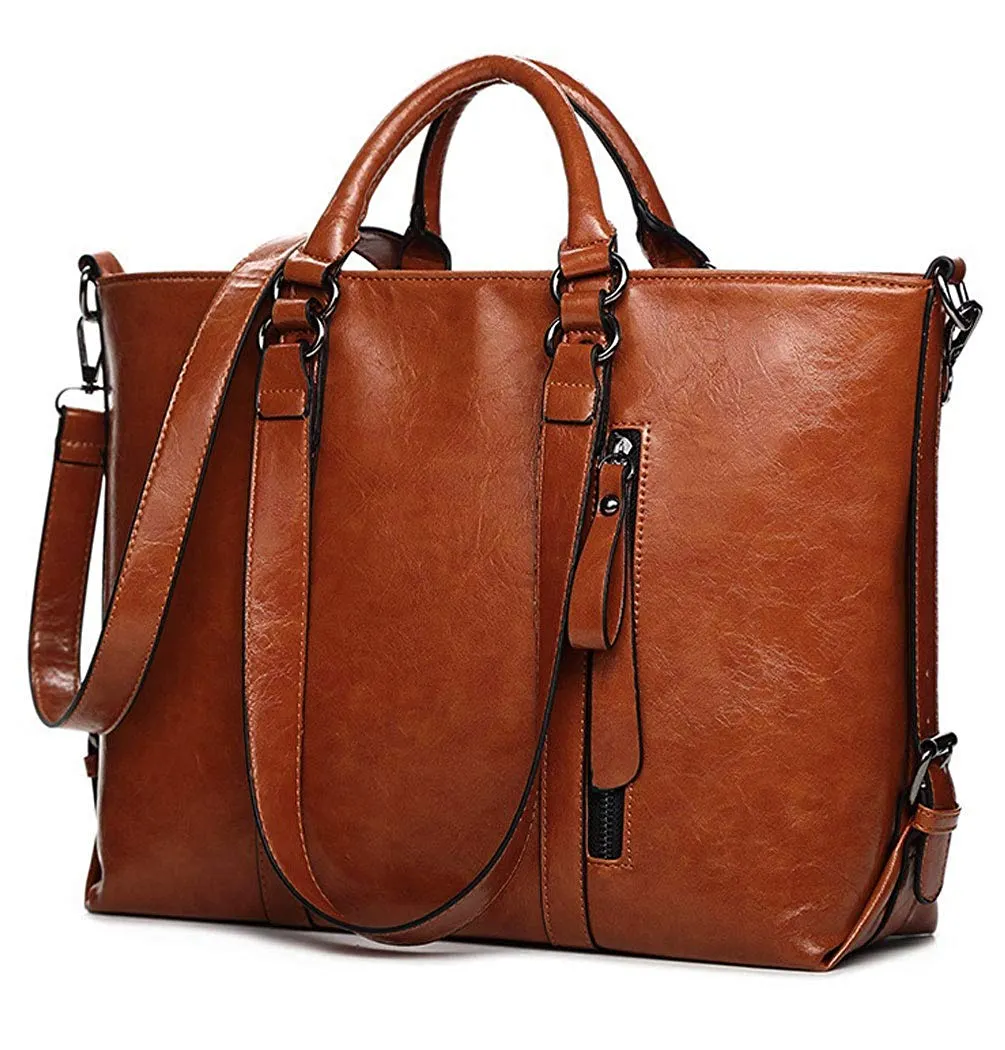 Leather Tote Bag for Women, Shoulder Bag Handbag Crossbody Bag