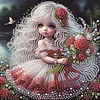 Diamond Painting-DIY Crystal Rhinestone Rose Girl