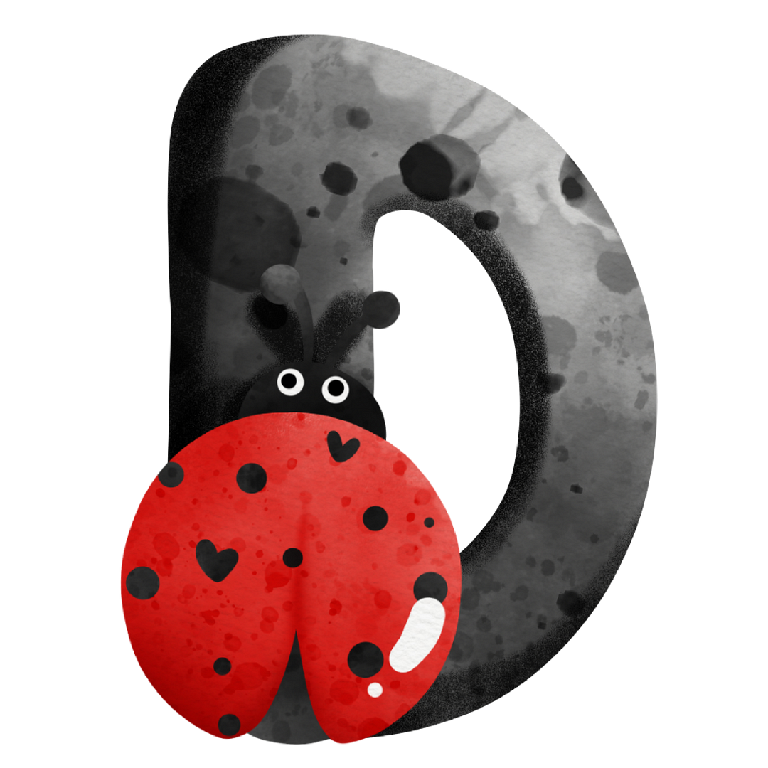 Diamond Painting - Full Round/Square Drill - Ladybug Alphabet(30*30 - 50*50cm)