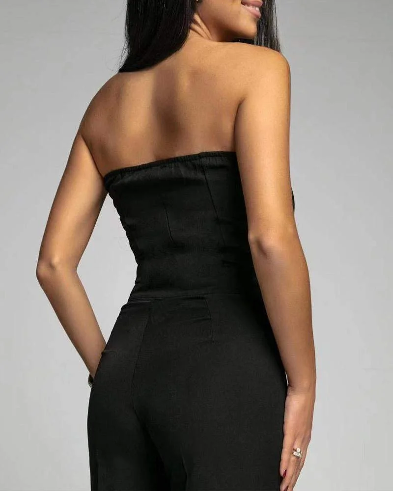 Fashion Style Strapless Jumpsuit