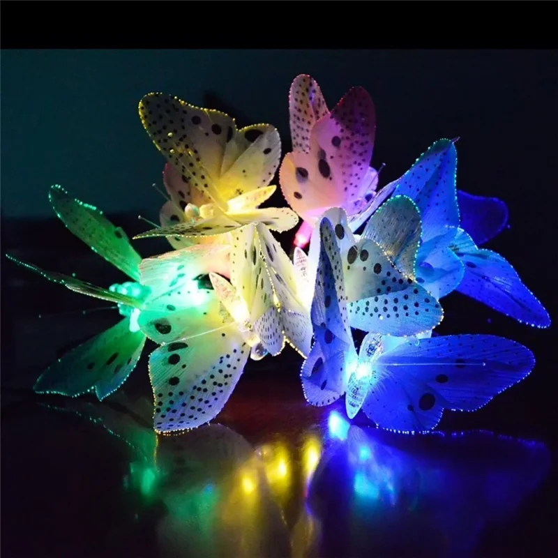 Solar Butterfly Fairy Tale Light String Waterproof Outdoor Garden Decorative Light
