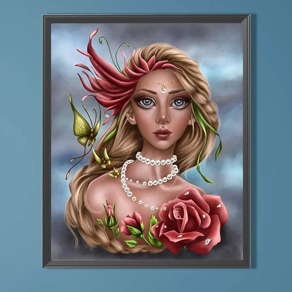 Full Round Diamond Painting 40*50cm - Girl