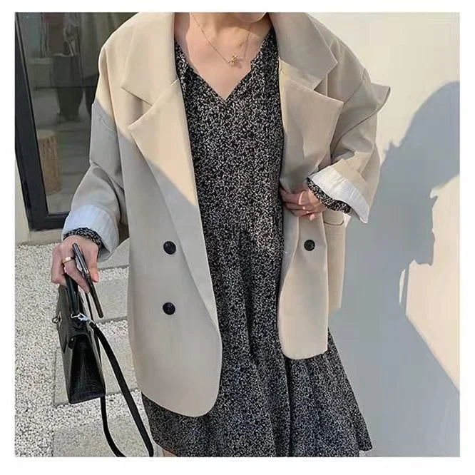 Sonicelife 2023 Autumn New Fall Outfits Women Minimalist Solid Outwear Loose Trench Coat Elegant Retro Official Overcoat Fashion High Street All-Match