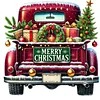 (40*40cm)Christmas Car - Full Round Drill Diamond Painting