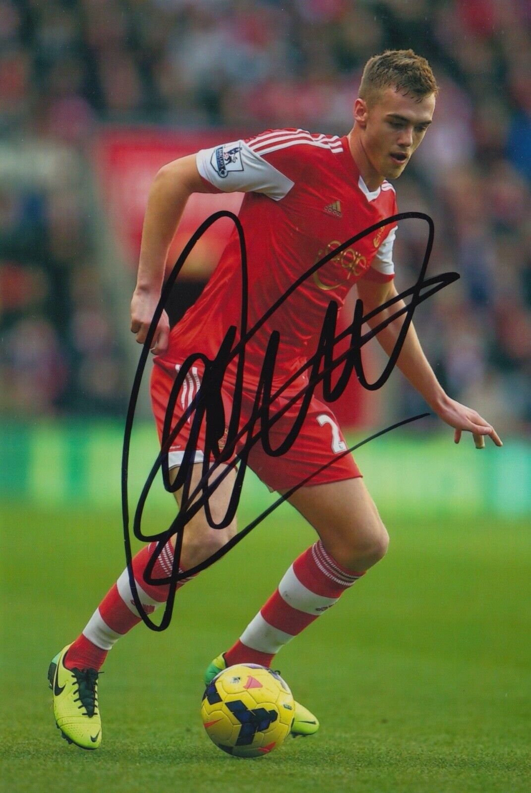 CALLUM CHAMBERS HAND SIGNED 6X4 Photo Poster painting - FOOTBALL AUTOGRAPH - SOUTHAMPTON 4.