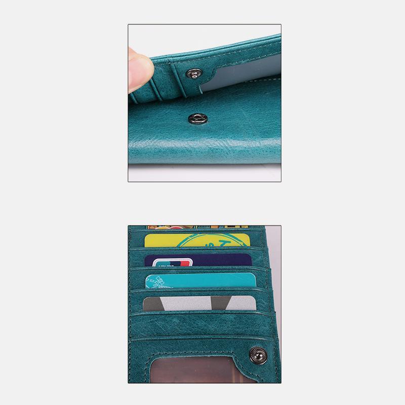 Genuine Leather RFID Vintage Wallet
