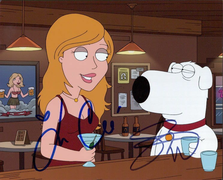 Seth MacFarlane & Lauren Conrad (Family Guy) signed authentic 8x10 Photo Poster painting COA