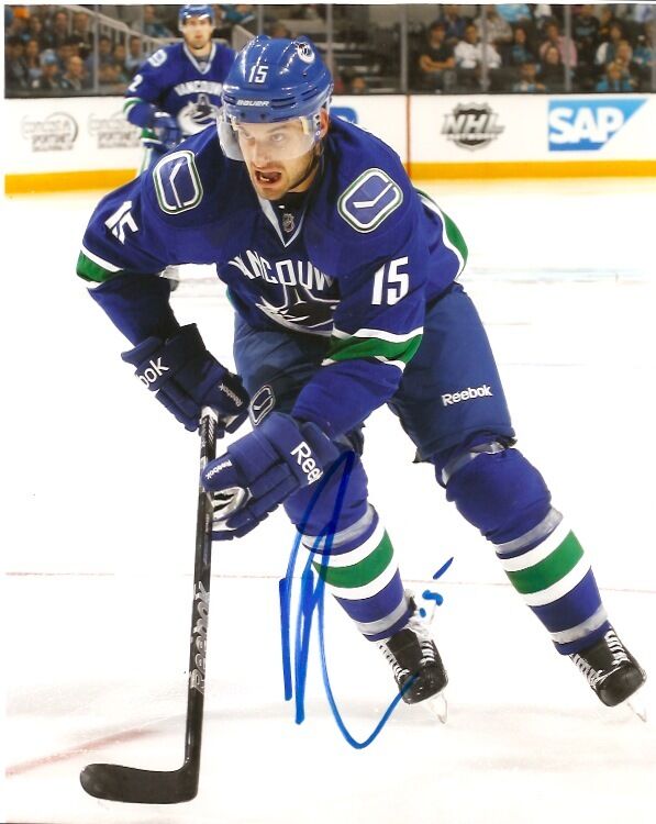 Vancouver Canucks Brad Richardson Signed Autographed 8x10 Photo Poster painting COA