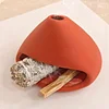 Ceramic Aromatherapy Burner Holy Wood Tray Holder Peruvian Holy Wood Burning Tray Suitable for Meditation Zen Decoration