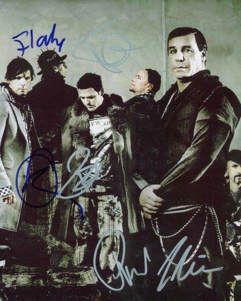 REPRINT - RAMMSTEIN Till Lindemann Band Autographed Signed 8x10 Photo Poster painting Man Cave