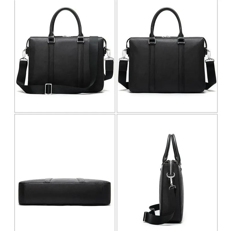 Vintage Fashion Solid Color Leather Handbags With Adjustable Strap