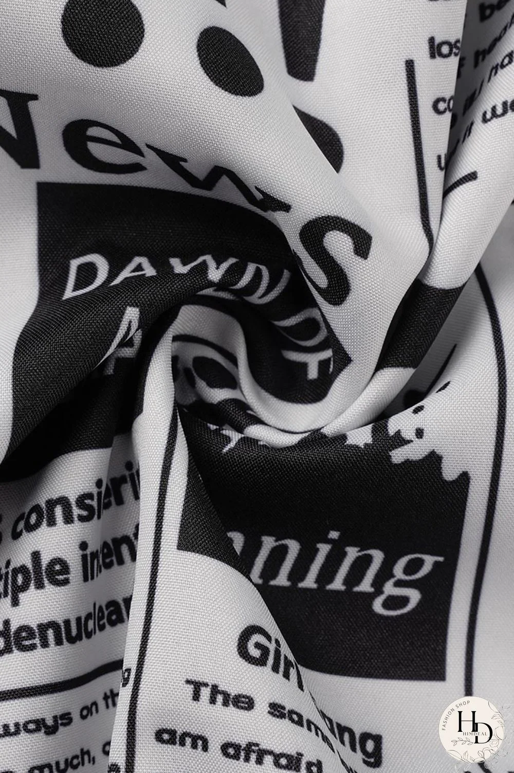 Black White Fashion Casual Print Basic Regular High Waist Conventional Full Print Bottoms