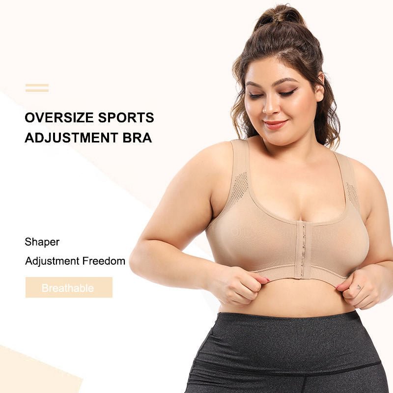 Front Closure Women Bra Posture Corrector Bralette Bras Plus Size Push Up Bra Female Brassiere Underwear Black/Apricot Lingerie