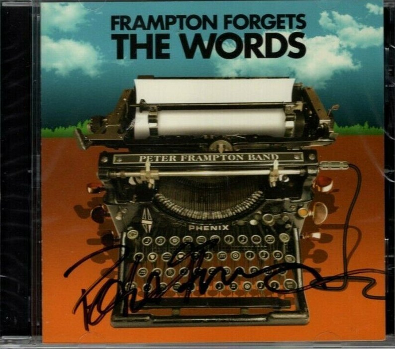 Peter frampton signed autographed frampton forgets the words cd insert booklet