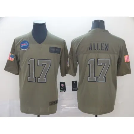 Men's Buffalo Bills #17 Josh Allen 2019 Camo Salute To Service Limited Stitched NFL Jersey