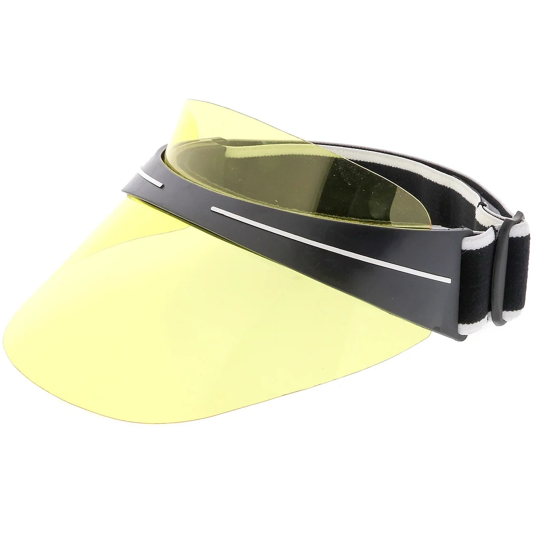 Oversize Shield Visor Hat glasses Elastic Adjustable Strap 130mm