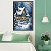 Diamond Painting-DIY Full Round Drill Christmas Snow House(40*60 CM)
