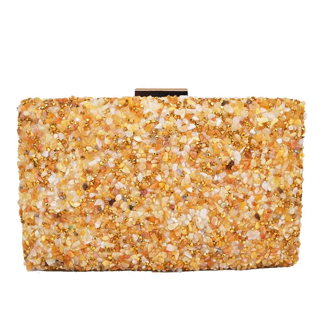 Newest Multicolor stones Clutch Bags Women Party Purse Evening Bags for Women Luxury Bridal Handbags Dropshipping